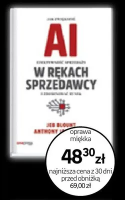 Książka AI w rękach sprzedawcy Jeb Blount Anthony oprawa miękka promocja w Empik