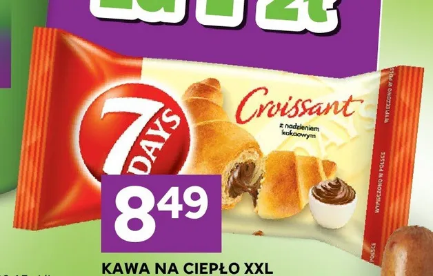 Rogalik 7 Days kakaowy promocja w Stokrotka
