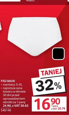 Figi damskie Maxi promocja w Selgros