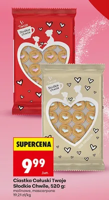 Ciastka Całuski Twoje Słodkie Chwile mascarpone promocja w Biedronka