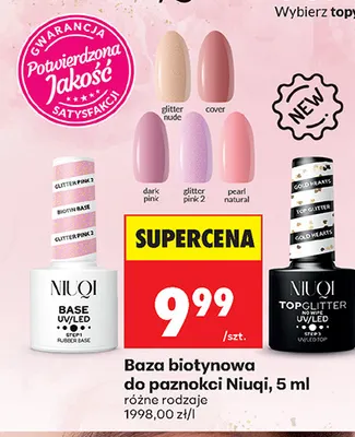 Baza biotynowa do paznokci Niuqi promocja w Biedronka