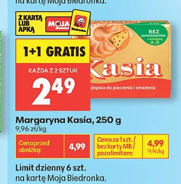 Margaryna Kasia promocja w Biedronka