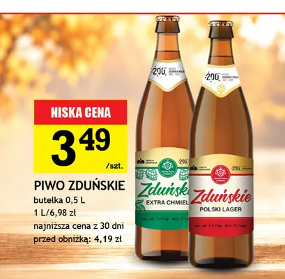 Piwo Zduńskie Extra Chmiel promocja w Gram Market