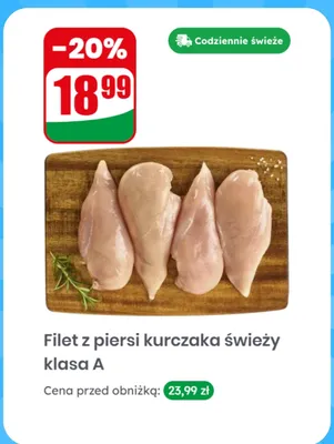 Filet z piersi kurczaka świeży klasa A promocja w Dino
