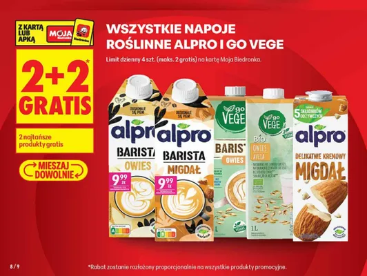 Napój owsiany Alpro Barista promocja w Biedronka