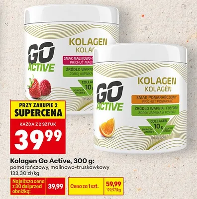 Kolagen malinowo-truskawkowy 300 g promocja w Biedronka