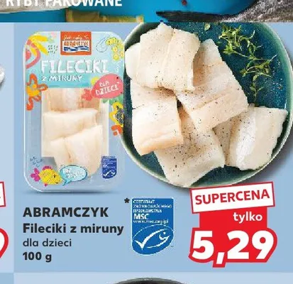 Fileciki z miruny dla dzieci Abramczyk promocja w Kaufland
