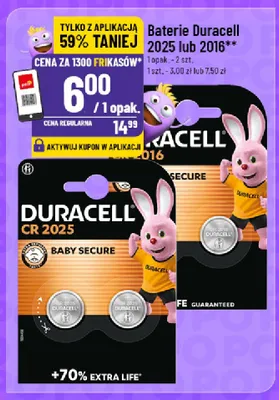 Baterie Duracell 2025 2-pak promocja w POLOmarket