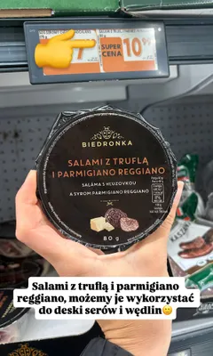 Salami z truflą i Parmigiano Reggiano Biedronka promocja w Biedronka