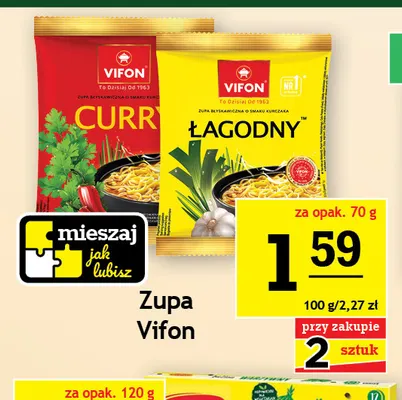 Zupa łagodna Vifon promocja w Gram Market