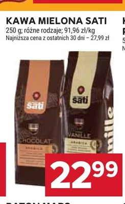 Kawa mielona Sati Vanille promocja w Stokrotka