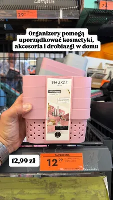 Organizery Smukee Home zestaw 4 sztuk promocja w Biedronka