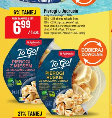 Pierogi ruskie ze smażoną cebulą U Jędrusia promocja w POLOmarket