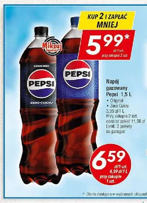 Napój gazowany Pepsi Original promocja w LEWIATAN