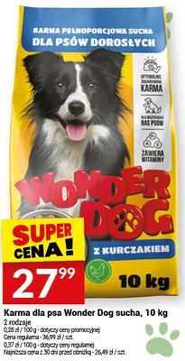 Karma dla psa sucha z kurczakiem promocja w Twój Market