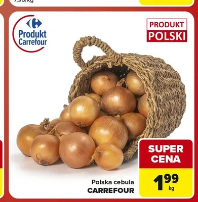 Cebula polska Carrefour promocja w Carrefour Market