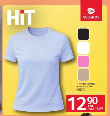 T-shirt damski promocja w Selgros