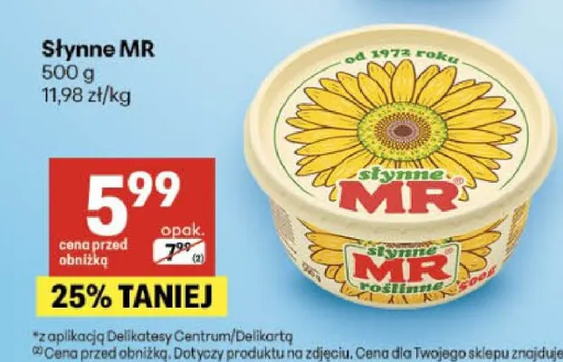Margaryna Słynne MR promocja w Delikatesy Centrum