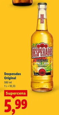 Piwo Desperados Original promocja w Lidl