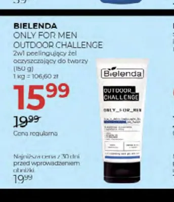 Żel oczyszczający do twarzy 2w1 peelingujący Bielenda Only For Men Outdoor Challenge promocja w Drogerie Jawa