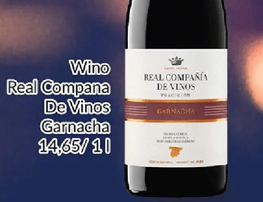 Wino Real Compana De Vinos Garnacha promocja w Prim Market