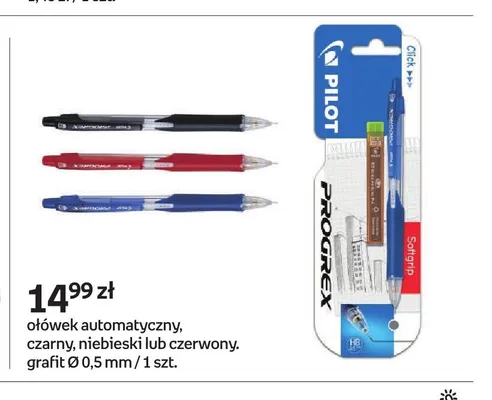 Ołówek automatyczny Pilot Progrex niebieski promocja w Empik