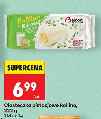 Ciasteczka pistacjowe Rollino promocja w Biedronka