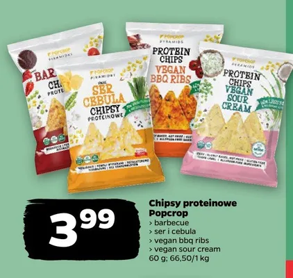 Chipsy proteinowe różne smaki promocja w Netto