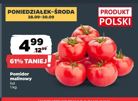 Pomidory malinowe promocja w Netto