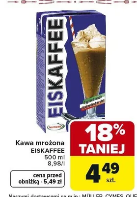 Kawa mrożona promocja w Carrefour Market