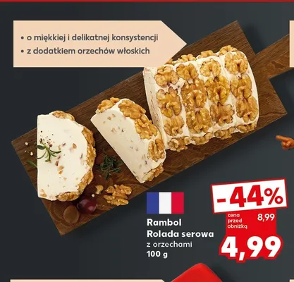 Rolada serowa z orzechami Rambol promocja w Kaufland