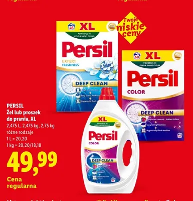 Proszek do prania XL Color Persil promocja w Lidl