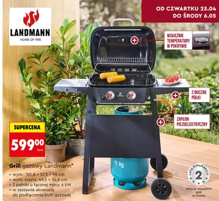 Grill gazowy promocja w Biedronka