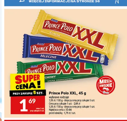 Wafel Prince Polo XXL Mleczne promocja w Twój Market