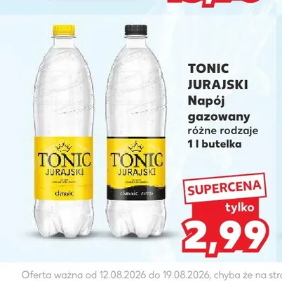 Napój gazowany Tonic Jurajski Classic promocja w Kaufland