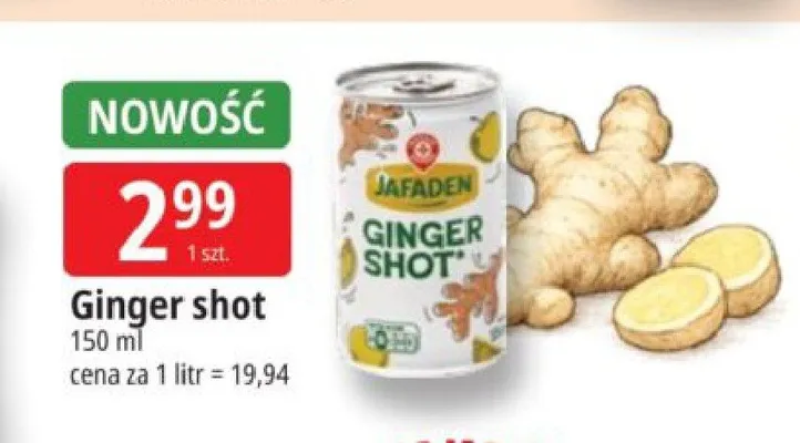 Ginger shot JAFADEN promocja w Leclerc