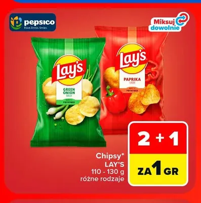 Chipsy Lay's Paprika promocja w Carrefour