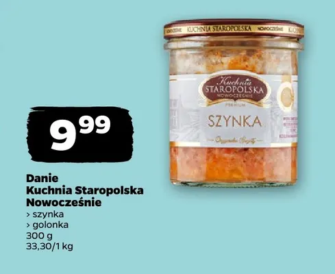 Danie Kuchnia Staropolska Nowocześnie golonka promocja w Netto