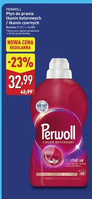 Płyn do prania tkanin czarnych Perwoll promocja w Aldi