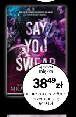 Książka Say You Swear promocja w Empik