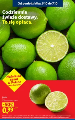 Limetki promocja w Lidl