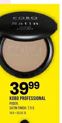 Puder Satin Finish Kobo Professional promocja w Drogerie Natura