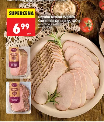 Szynka Kraina Wędlin Góralskie Specjały z kotła promocja w Biedronka