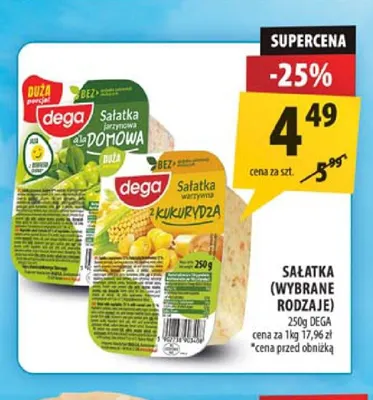 Sałatka Dega promocja w Arhelan