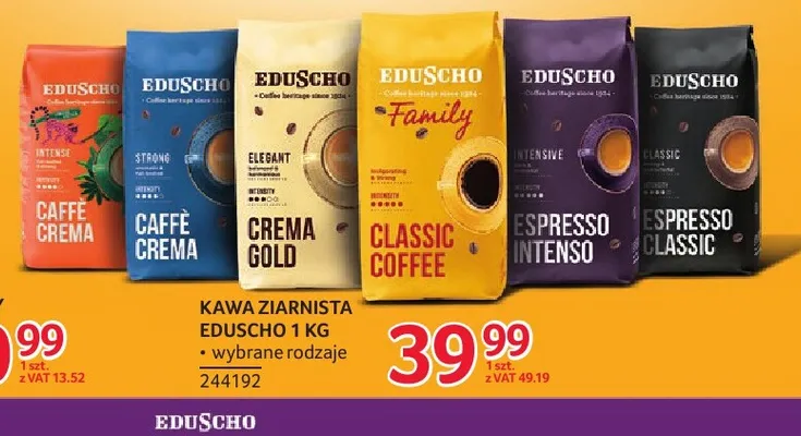 Kawa ziarnista Eduscho Crema Gold promocja w Selgros
