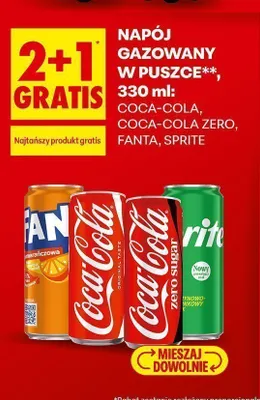 Napój gazowany Coca-Cola Zero promocja w Biedronka