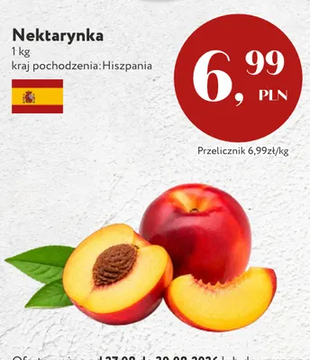 Nektarynki promocja w Market Point