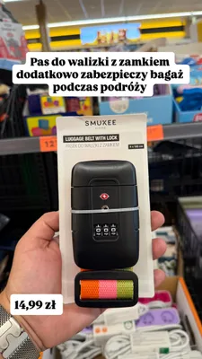Pasek do walizki z zamkiem Smukee promocja w Biedronka
