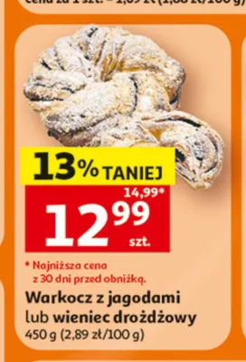 Wieniec drożdżowy promocja w Auchan