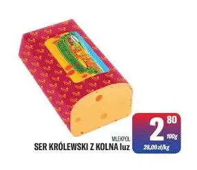 Ser Królewski z Kolna luz Mlekpol promocja w Tomi Markt